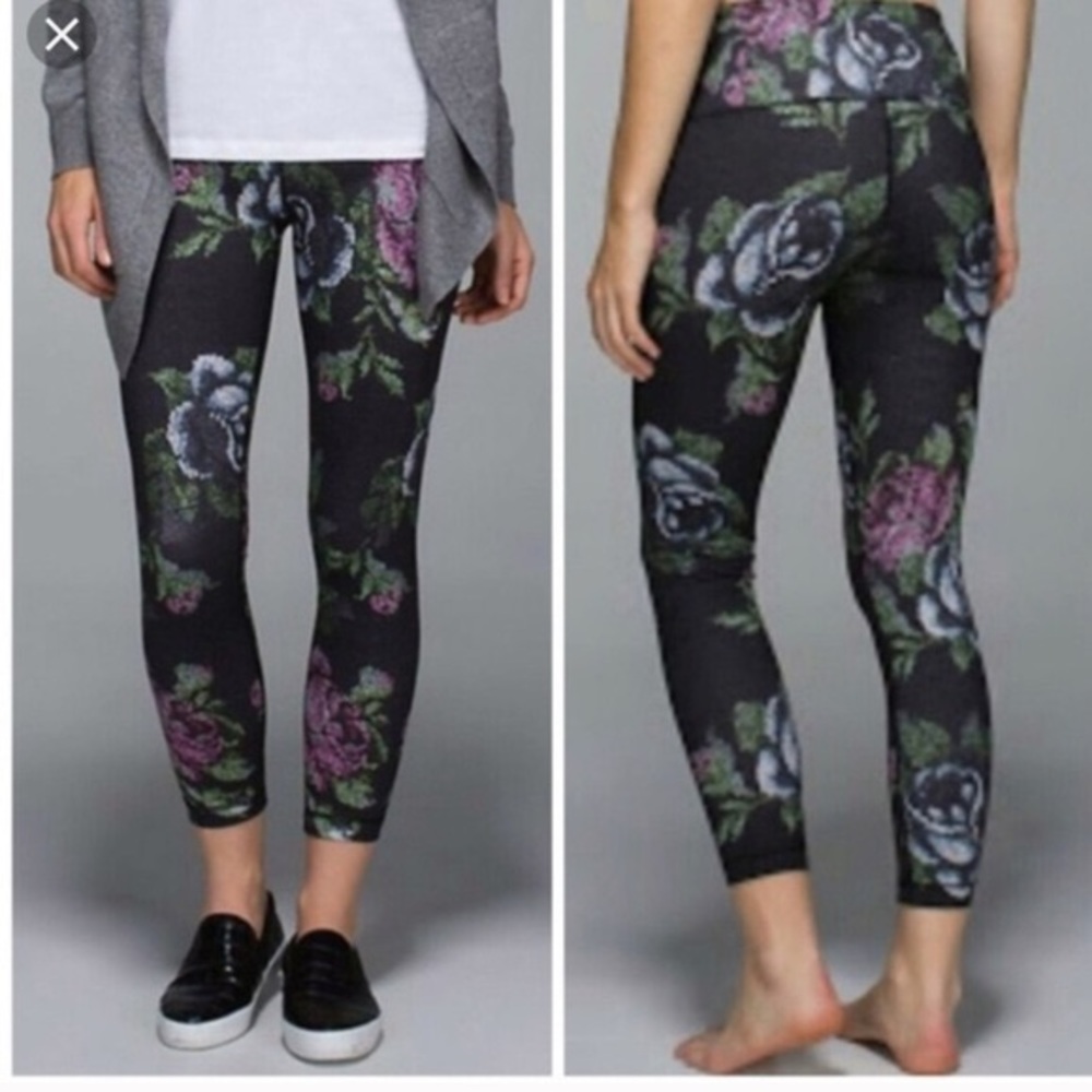 Lululemon Athletica Flower Print Legging